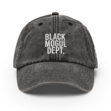 Load image into Gallery viewer, Black Mogul Dept. Vintage Hat
