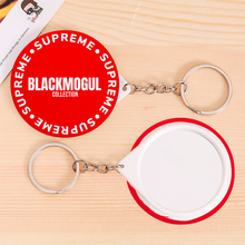 Load image into Gallery viewer, Black Mogul Supreme 2PCS Key Charm Mirror Keychain
