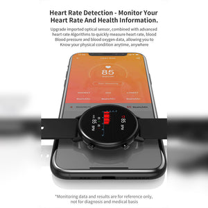 Black Mogul Lusso Bluetooth Smartwatch with Blood Pressure & Heart Rate Monitoring