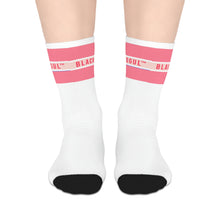 Load image into Gallery viewer, Black Mogul Coral Reef Stripe Mid-length Socks
