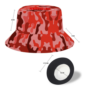 BMCLUB Red Camo Bucket Hat