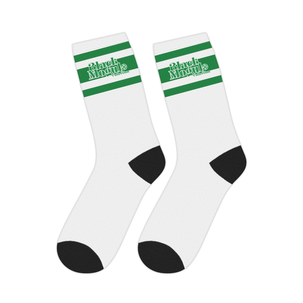 BMCLUB Green Leaf Mid-length Socks