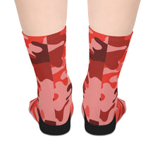 Load image into Gallery viewer, Black Mogul Red Camo Mid-length Socks
