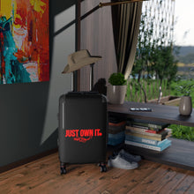 Load image into Gallery viewer, Black Mogul Just Own It Cabin Suitcase
