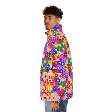 Load image into Gallery viewer, Flower Bomb Unisex Puffer Jacket

