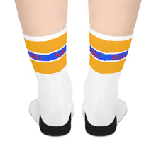 Load image into Gallery viewer, Black Mogul Draw Four Stripe Mid-length Socks
