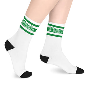 BMCLUB Green Leaf Mid-length Socks