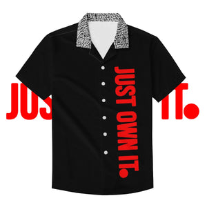 Black Mogul Just Own It Men's Casual Collared Shirt