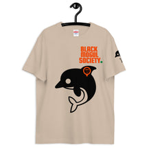 Load image into Gallery viewer, Black Mogul Society Dolphin on the Sand Adult quality tee
