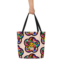 Load image into Gallery viewer, Flower Bomb Reversible Large Tote Bag
