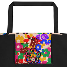Load image into Gallery viewer, Flower Bomb Reversible Large Tote Bag
