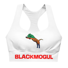 Load image into Gallery viewer, Black Mogul Tigresse&#39; Longline sports bra
