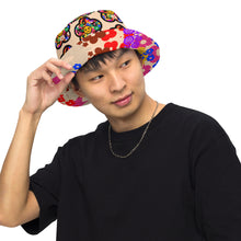 Load image into Gallery viewer, Flower Bomb Reversible bucket hat
