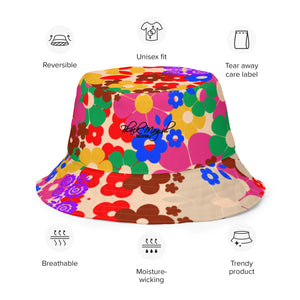 Flower Bomb Reversible bucket hat