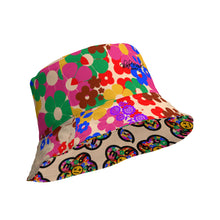 Load image into Gallery viewer, Flower Bomb Reversible bucket hat
