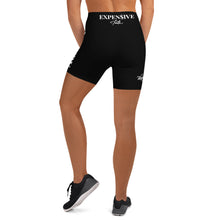 Load image into Gallery viewer, Black Mogul Luxury Red Roses Yoga Shorts
