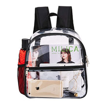 Load image into Gallery viewer, Black Mogul Stadium Clear Backpack

