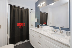 Black Mogul Just Own It Shower Curtains
