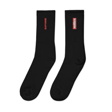 Load image into Gallery viewer, Black Mogul Supreme Embroidered socks
