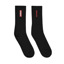 Load image into Gallery viewer, Black Mogul Supreme Embroidered socks
