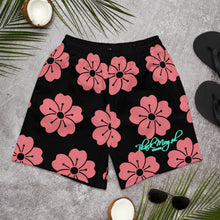 Load image into Gallery viewer, Black Mogul Floral Men&#39;s Athletic Long Shorts
