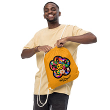 Load image into Gallery viewer, Flower Bomb Organic cotton drawstring bag
