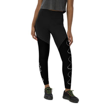 Load image into Gallery viewer, Black-Out Mogul Friday Sports Leggings
