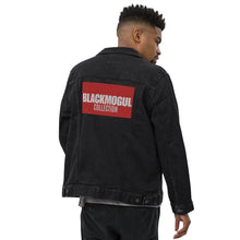 Load image into Gallery viewer, Black Mogul Supreme Unisex denim jacket
