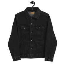 Load image into Gallery viewer, Black Mogul Luxury Unisex denim jacket
