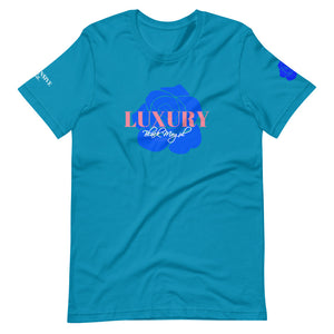 Black Mogul Luxury Blue Roses Short-Sleeve Unisex T-Shirt