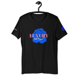 Black Mogul Luxury Blue Roses Short-Sleeve Unisex T-Shirt