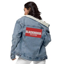 Load image into Gallery viewer, Black Mogul Supreme Unisex denim sherpa jacket
