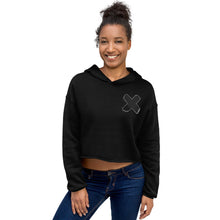 Load image into Gallery viewer, Black-Out Mogul Friday Crop Hoodie
