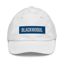 Load image into Gallery viewer, Black Mogul Blue Roses Youth baseball cap
